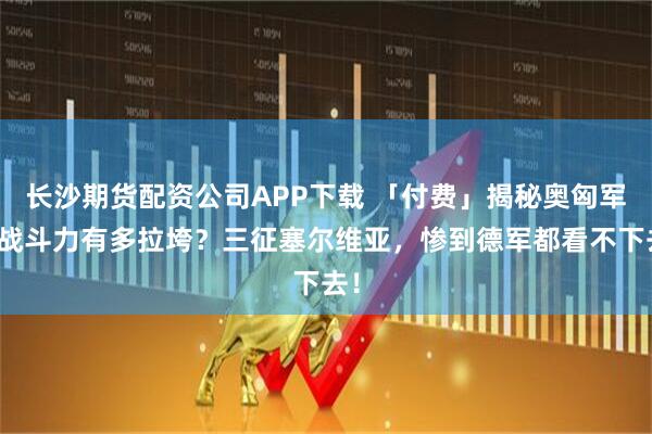 长沙期货配资公司APP下载 「付费」揭秘奥匈军队战斗力有多拉垮？三征塞尔维亚，惨到德军都看不下去！
